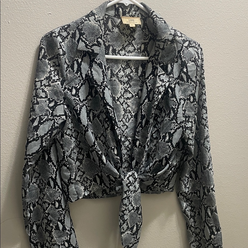 Have Snake Print Blouse